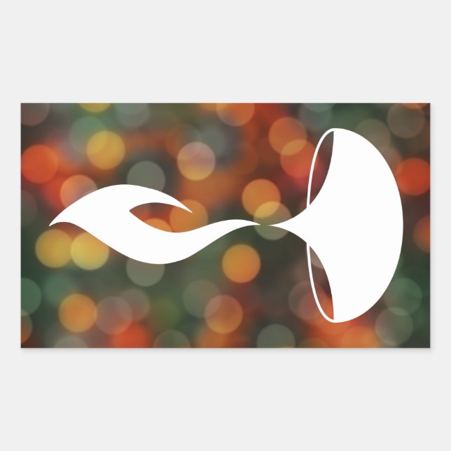 diwali diya bokeh lights rectangular sticker (Front)