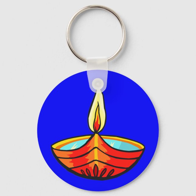 Diwali Festival Lights Key Ring (Front)