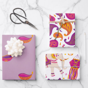 Diwali Festival of Lights Wrapping Paper Sheet
