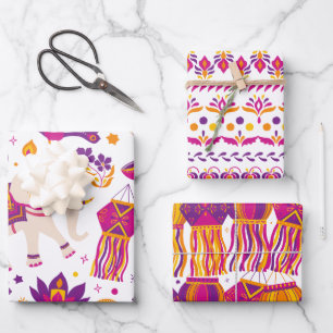 Diwali Festival of Lights Wrapping Paper Sheet