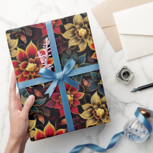 Diwali Florals Wrapping Paper