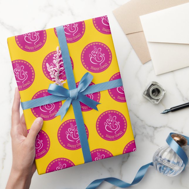 Diwali Ganesh gift wrapping paper (Gifting)