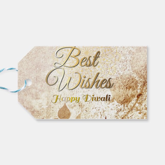 Diwali Gift Tag  (Back Horizontal)