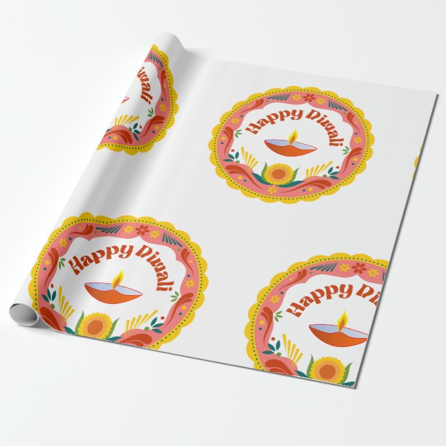 Diwali Gift Wrapping Papers  Wrapping Paper (Unrolled)