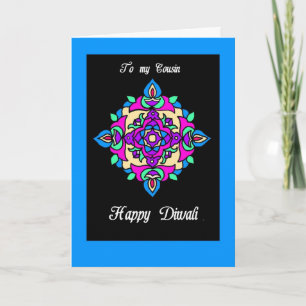 Diwali Greeting Card for a Cousin