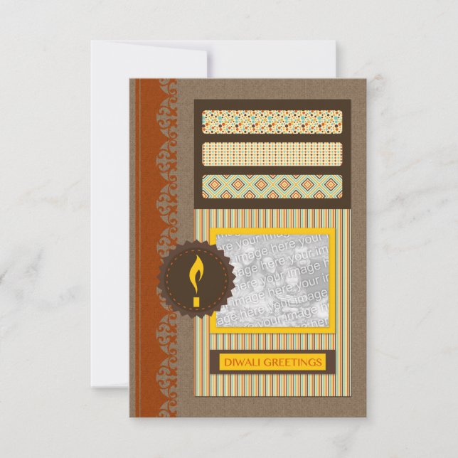 diwali greetings (scrapbook) card (Front)