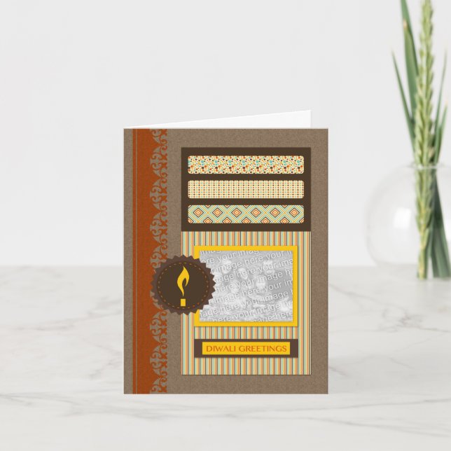 diwali greetings (scrapbook) card (Front)