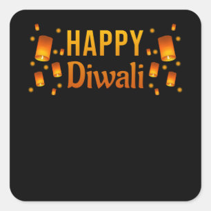 Diwali Happy Diwali Square Sticker