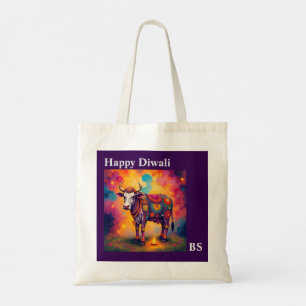 Diwali Holy Cows: Playful Disguise Designs Tote Bag