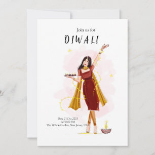 Diwali, Indian festival Invitation