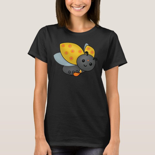 Diwali Ladybug with Deepa T-Shirt (Front)