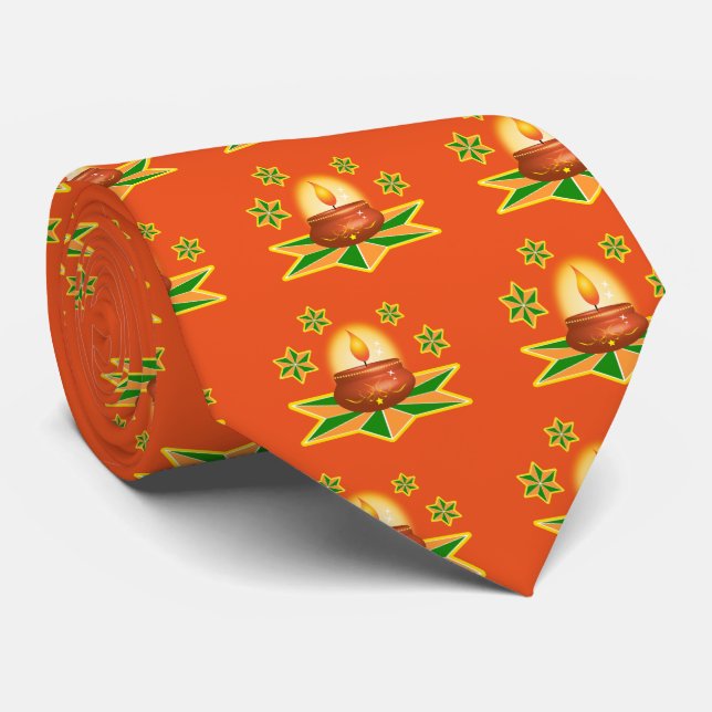 Diwali Lantern Tie (Rolled)