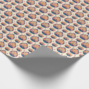 Diwali Lotus Flutter Wrapping Paper