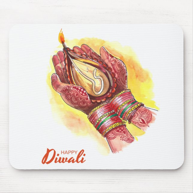 Diwali  mouse pad (Front)