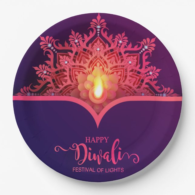 Diwali  Paper Plate (Front)