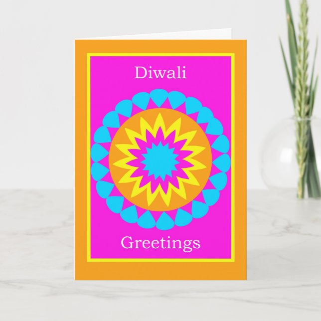 Diwali Rangoli Card (Front)