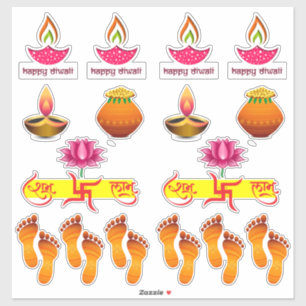 Diwali sticker combo set
