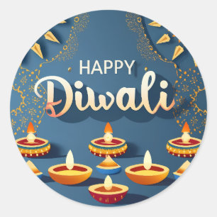 Diwali sticker for gift set