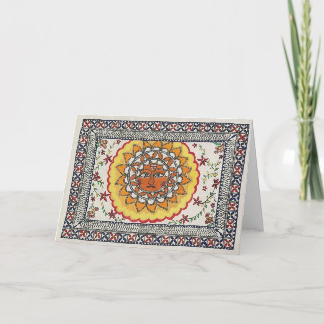 Diwali Sun Greeting Card (Front)