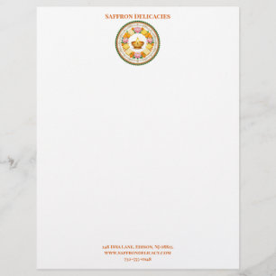 Diwali Sweet Shop Small Business Logo Minimalist Custom Letterhead