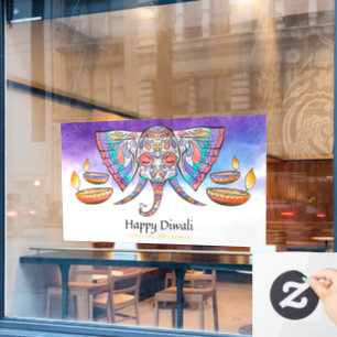 Diwali Window Cling