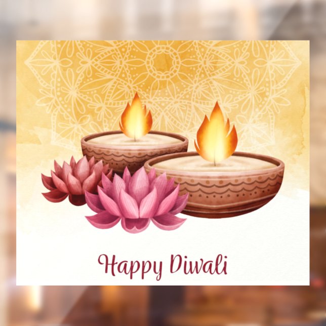 Diwali Window Cling (Sheet 2)
