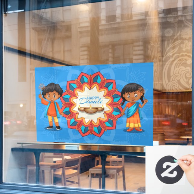 Diwali Window Cling (Cafe Window)