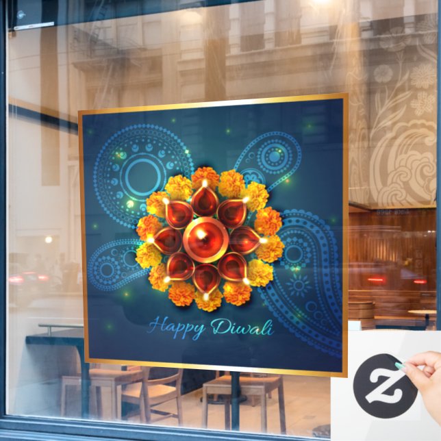 Diwali Window Cling (Cafe Window)