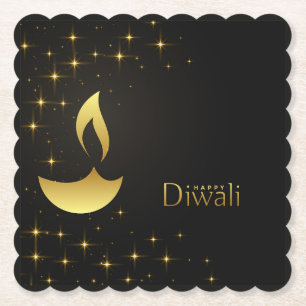 Diwali with Diya Paper Coaster