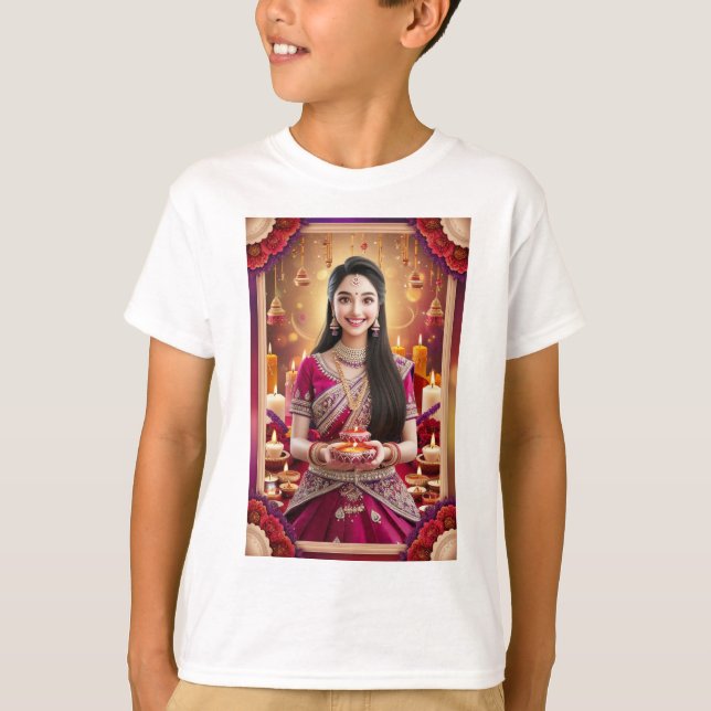DiwaliLamps T-Shirt (Front)