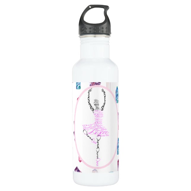Dixie Ballerina Personalised Dancer Gift 710 Ml Water Bottle (Front)
