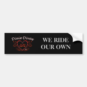 Dixie Divas Bumper Sticker