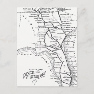 Dixie Highway D1 Postcard