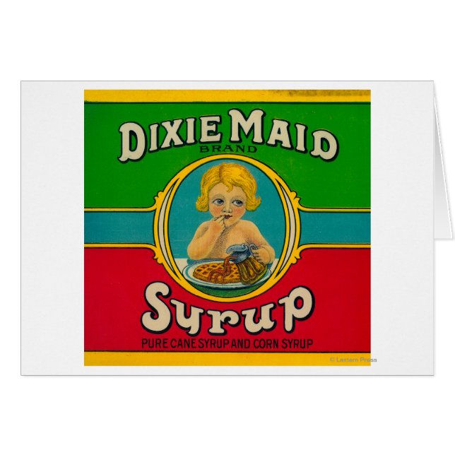 Dixie Maid Syrup LabelCairo, GA (Front Horizontal)