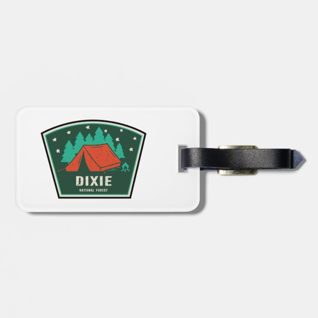 Dixie National Forest Camping Luggage Tag (Back Horizontal)
