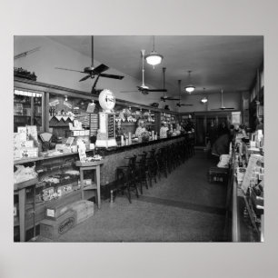Dixie Soda Fountain Company: 1920s Poster