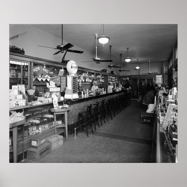 Dixie Soda Fountain Company: 1920s Poster (Front)