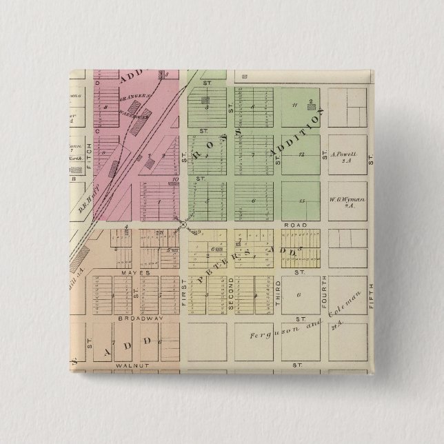 Dixon 15 Cm Square Badge (Front)