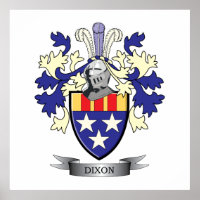 Dixon Family Crest Coat of Arms