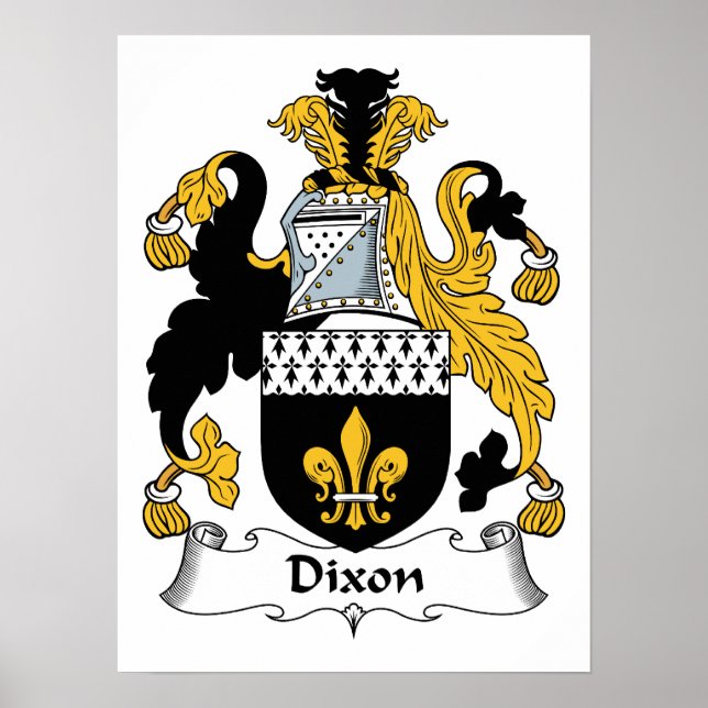 Dixon Family Crest Poster (Front)