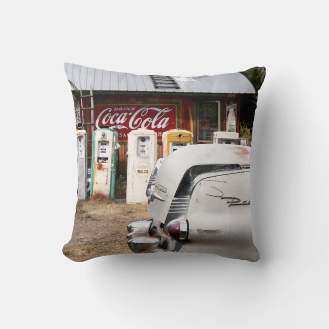 Dixon, New Mexico, United States. Vintage car Cushion (Front)