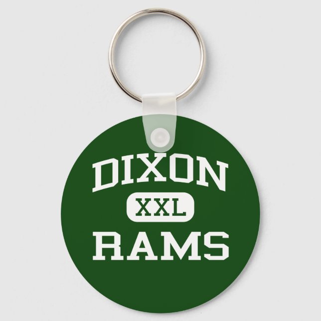 Dixon - Rams - High School - Dixon California Key Ring (Front)