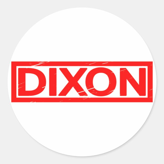 Dixon Stamp Classic Round Sticker (Front)