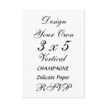 DIY 3 x 5  CHAMPAGNE Delicate Paper