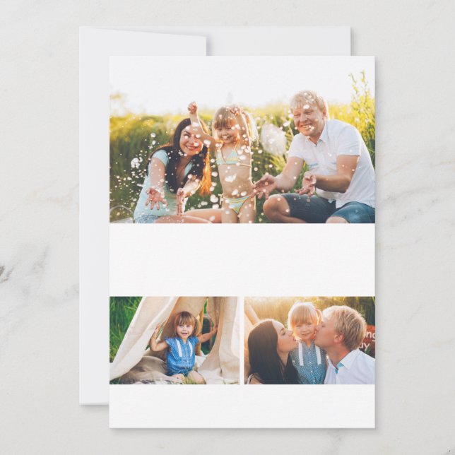 DIY 5x7 3 Photo Collage Template (Front)