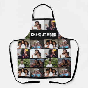 DIY 6 photo collage picture family keepsake MEDIUM Apron