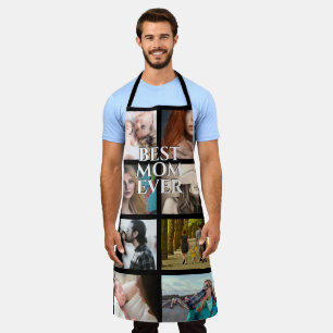 DIY 8 photo BEST MOM ever mothers day birthday Apron