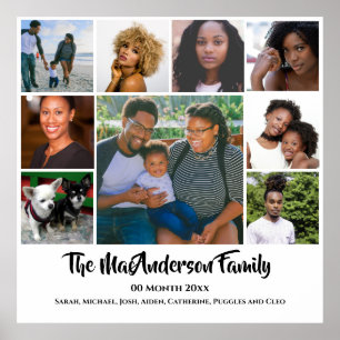 DIY 9 photo custom   My family friends Poster