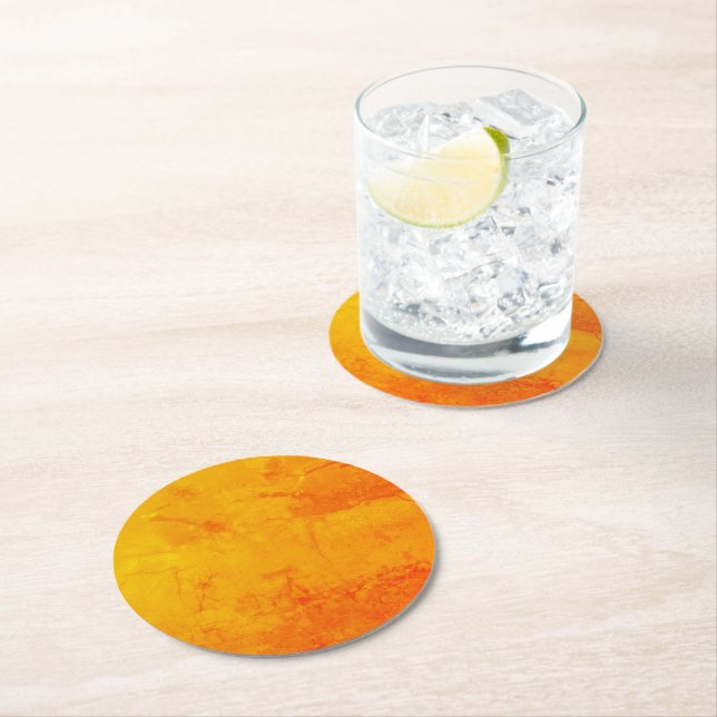 DIY Add Image Text Or Logo To Design Custom Set Round Paper Coaster (Insitu)