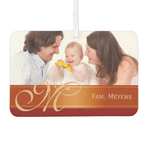 DIY - Add your own photo, name and monogram Car Air Freshener